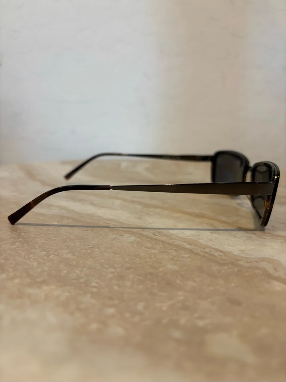 Etro SE 9560 Rectangular Metal and Tortiseshell Sunglasses